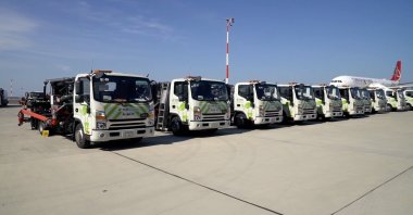 TFS Green dispensers are seen in this photo at Istanbul Airport, Istanbul, Turkey, Oct. 19, 2021. (Photo courtesy of TFS)