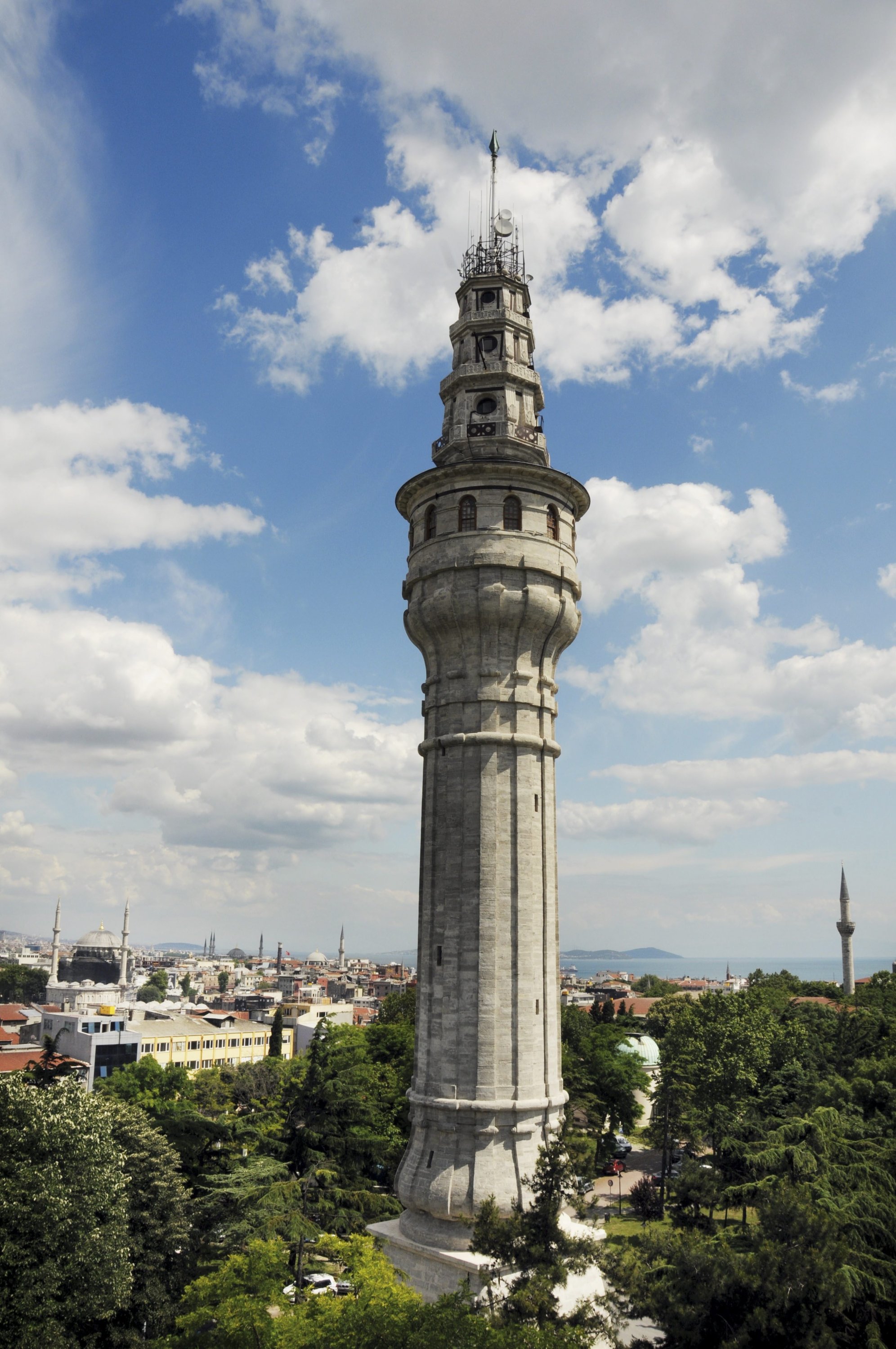 A close-up of the Beyazıt or Serasker Tower, Istanbul, Turkey. (Sabah File Photo) 