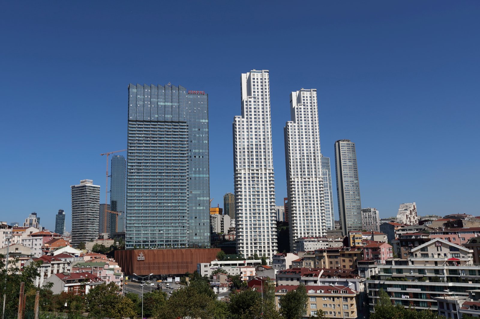Business and residential buildings are seen in the Şişli district in Istanbul, Turkey, Sept. 7, 2020. (Reuters Photo)