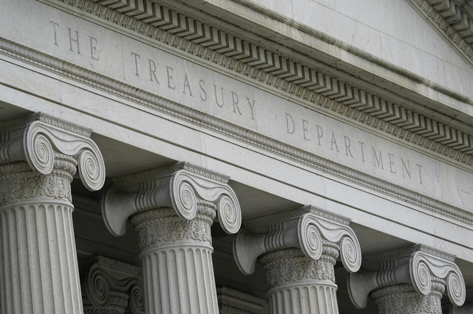 The Treasury Building is viewed in Washington, U.S., May 4, 2021. (AP Photo)