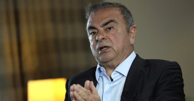 Nissan's former chairperson Carlos Ghosn speaks during an interview, in Dbayeh, north of Beirut, Lebanon, May 25, 2021.
