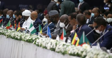African Foreign Ministers are seen during the Turkey-Africa Business Forum in Istanbul, Turkey, Oct. 21, 2021. (AA Photo)