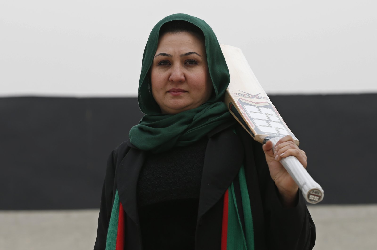 The founder of the national women's team, Afghan Diana Barakzai, poses for a picture at the Kabul Cricket Stadium, Afghanistan, Dec. 24, 2014. (Reuters Photo)