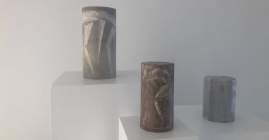 A work by Burcu Erden in "Seal," 2021. (Photo by Matt Hason) 