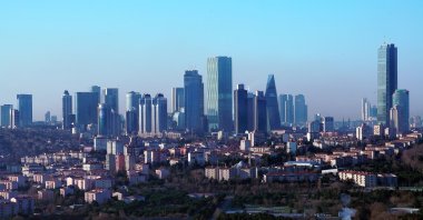 Skyscrapers and modern office buildings are seen in the Levent district, home to many banking headquarters, Istanbul, Turkey, March 4, 2019. (Shutterstock Photo)