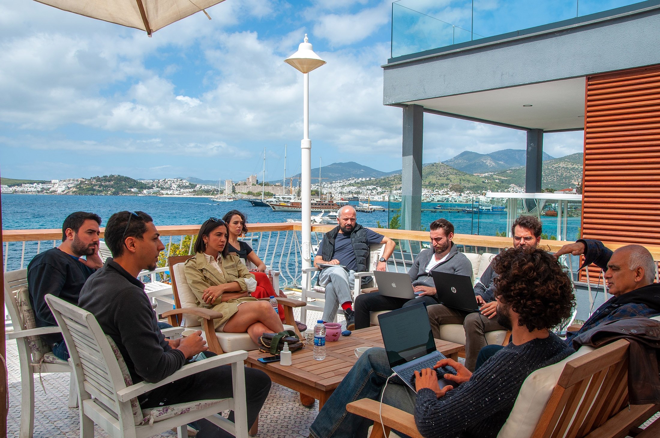 The new shared working space Bodrum Coworking in Kumbahçe. (Photo provided to the press)