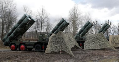 A view shows a new S-400 "Triumph" surface-to-air missile system after its deployment at a military base outside the town of Gvardeysk near Kaliningrad, Russia, March 11, 2019. (Reuters Photo)