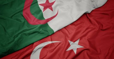 The flags of Turkey and Algeria. (Photo by Shutterstock)