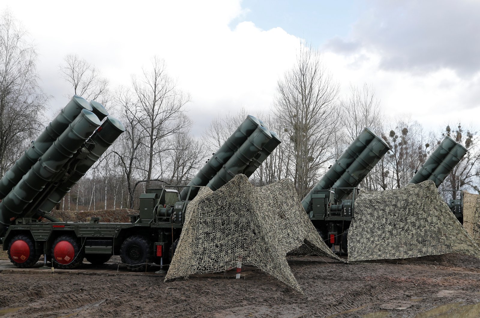 A view shows a new S-400 "Triumph" surface-to-air missile system after its deployment at a military base outside the town of Gvardeysk near Kaliningrad, Russia, March 11, 2019. (Reuters Photo)