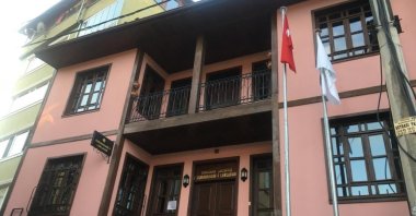 A photo showing the entrance of Gurabahane-i Laklakan, the "House of Fallen Storks" located in Bursa, Turkey, June 28, 2021. (Photo by İrem Yaşar)