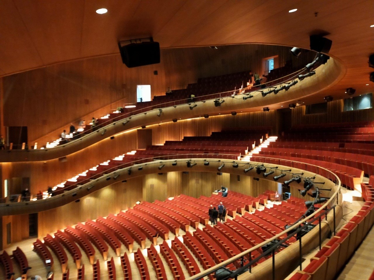 A view of the auditorium of the opera house, Istanbul, Turkey, Oct. 28, 2021. (DHA PHOTO)