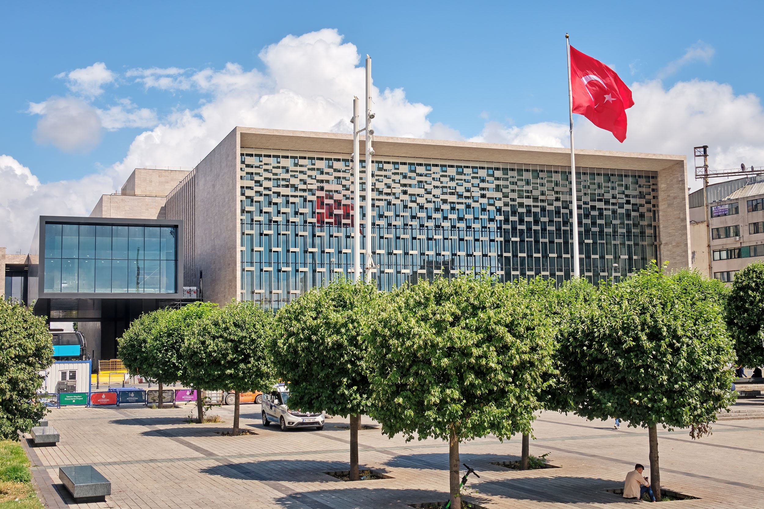 An exterior view from the Atatürk Cultural Center in Taksim, Istanbul, Turkey, July 8, 2021. (Shutterstock Photo) 