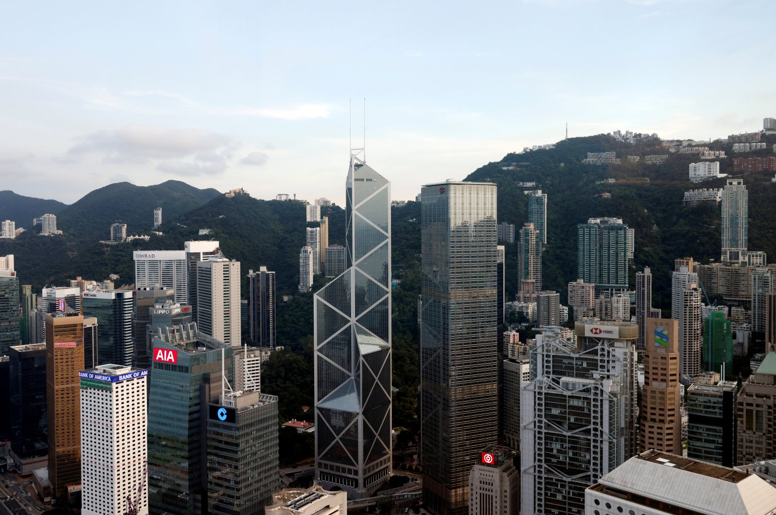 A general view of the Central Business District, in Hong Kong, China, Sept. 15, 2021. (Reuters Photo)