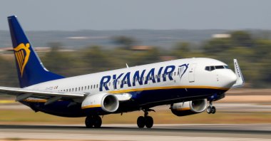 A Ryanair Boeing 737-800 airplane takes off from the airport in Palma de Mallorca, Spain, July 29, 2018.  (Reuters Photo)