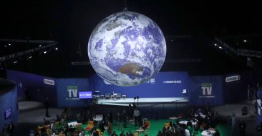 Delegates sit during the U.N. Climate Change Conference (COP26) in Glasgow, Scotland, Britain, Nov. 1, 2021. (Reuters Photo)