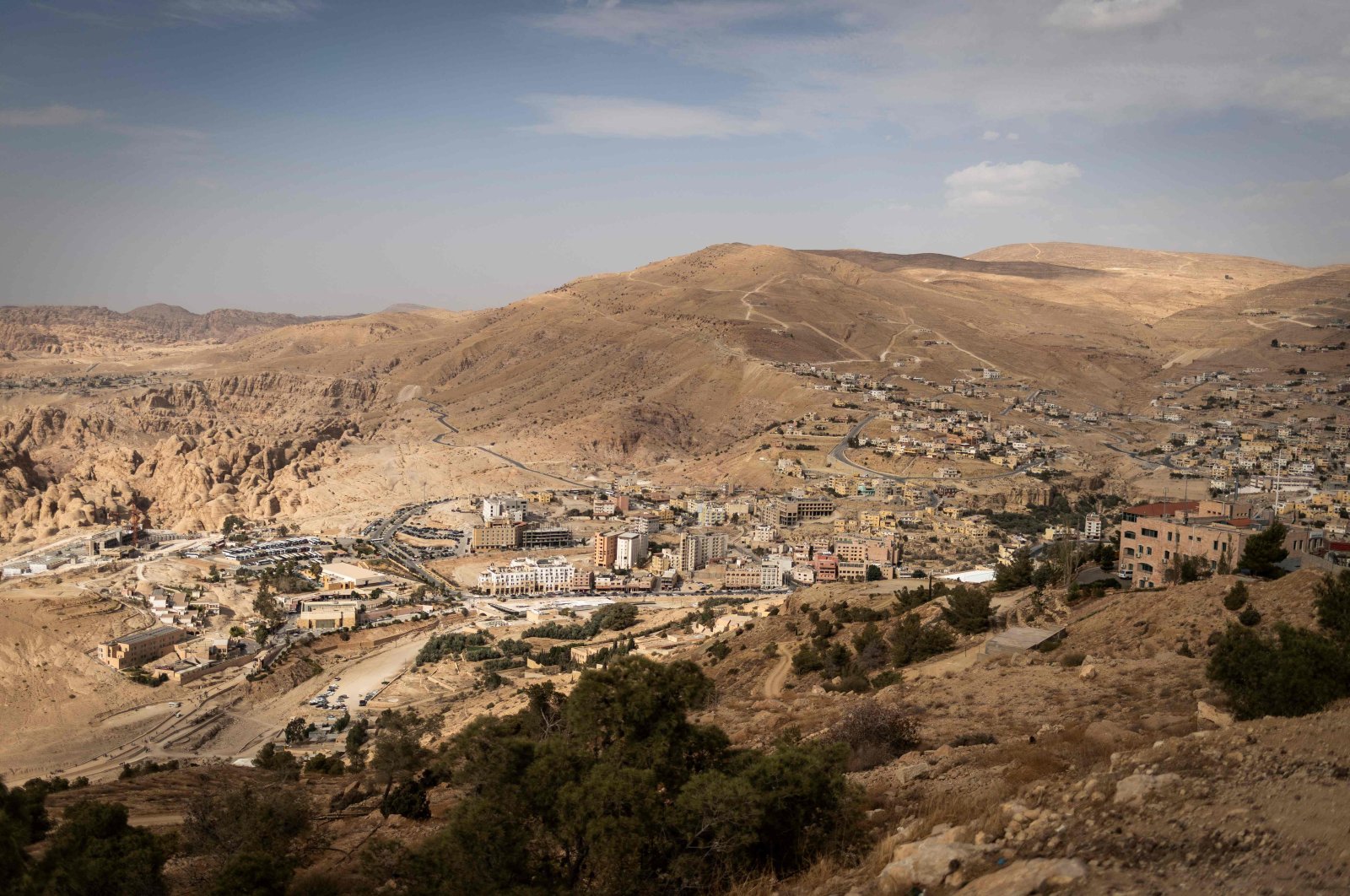 The city of Petra, south Amman, Jordan, on Oct. 29, 2021. (AFP Photo)