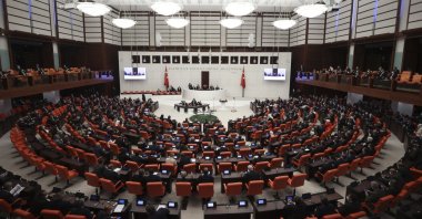 A session of the Turkish Parliament, Ankara, Turkey, Oct. 1, 2021. (AA Photo)