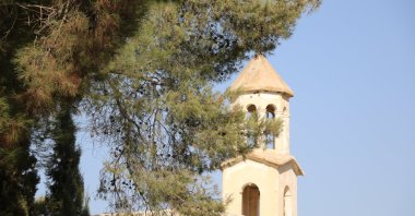 A church in Ras al-Ain, northern Syria, Nov. 4, 2021. (AA Photo)