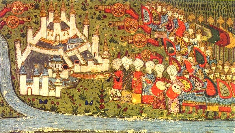 Ottoman miniature of the Siege of Belgrade. (Wikimedia) 