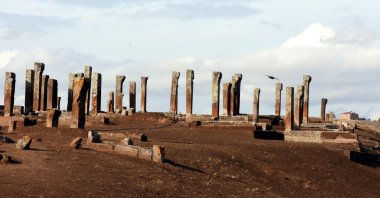 A view of the Ahlat Seljuk Meydan Cemetery, including the tombs of children, in the Ahlat district of Bitlis, Turkey, Nov. 7, 2021. (DHA Photo)