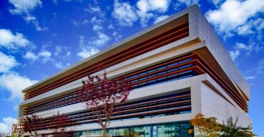 External view of the library, in Batman, eastern Turkey, Nov. 6, 2021. (AA PHOTO) 