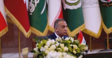 Iraqi Prime Minister Mustafa al-Kadhimi attends the Baghdad summit in Baghdad, Iraq, Aug. 28, 2021. (Reuters Photo)