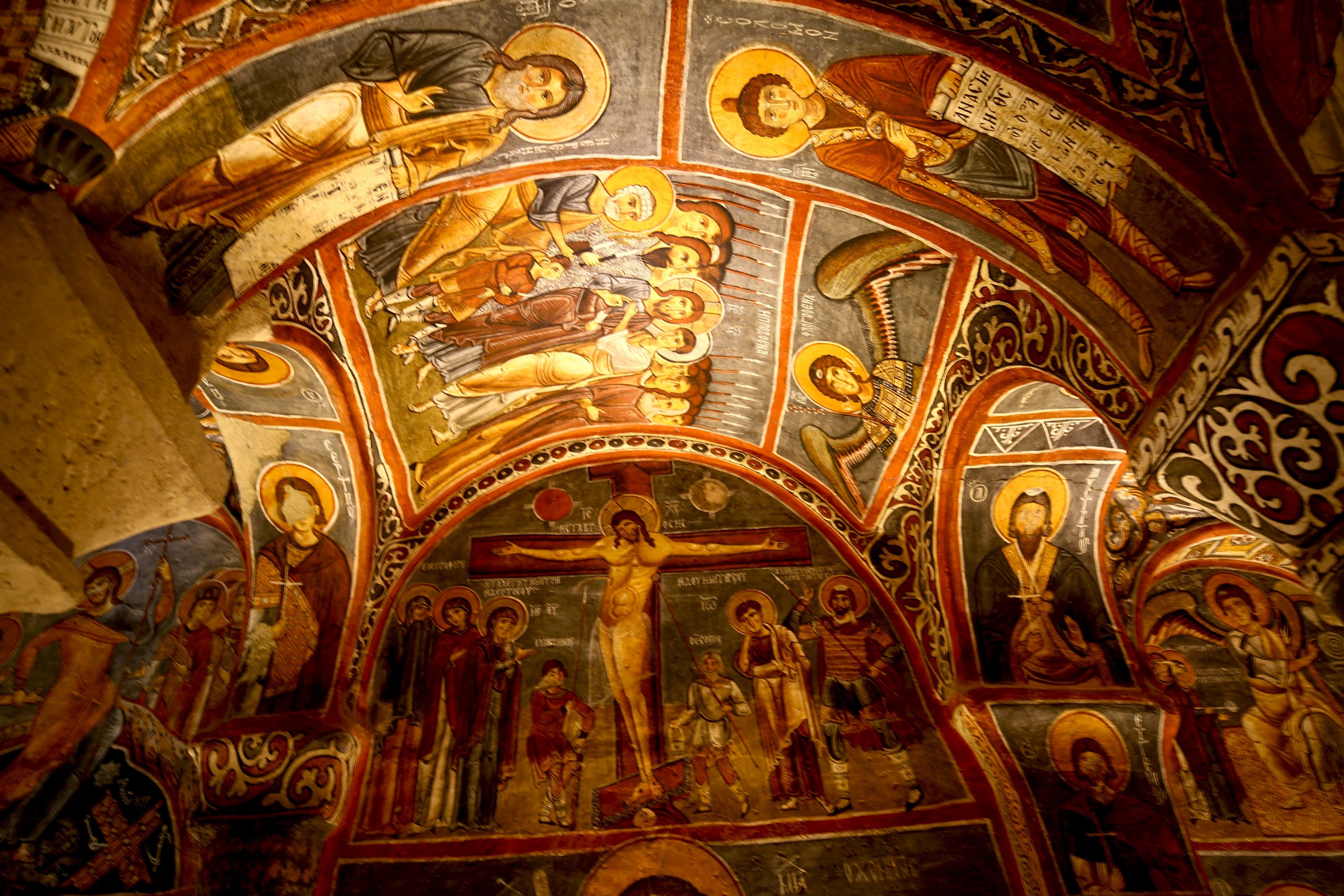 An interior view from a church in the Göreme Open Air Museum, Cappadocia, central Turkey, Nov. 6, 2021. (AA Photo) 