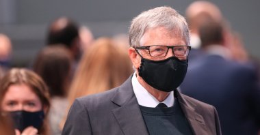 United States businessperson Bill Gates attends the United Nations Climate Change Conference (COP26) in Glasgow, Britain, Nov. 2, 2021.  (EPA Photo)