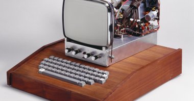 The first computer made by Apple Computers, devised in a bedroom by Steve Wozniak and Steven Jobs. (Getty Images)