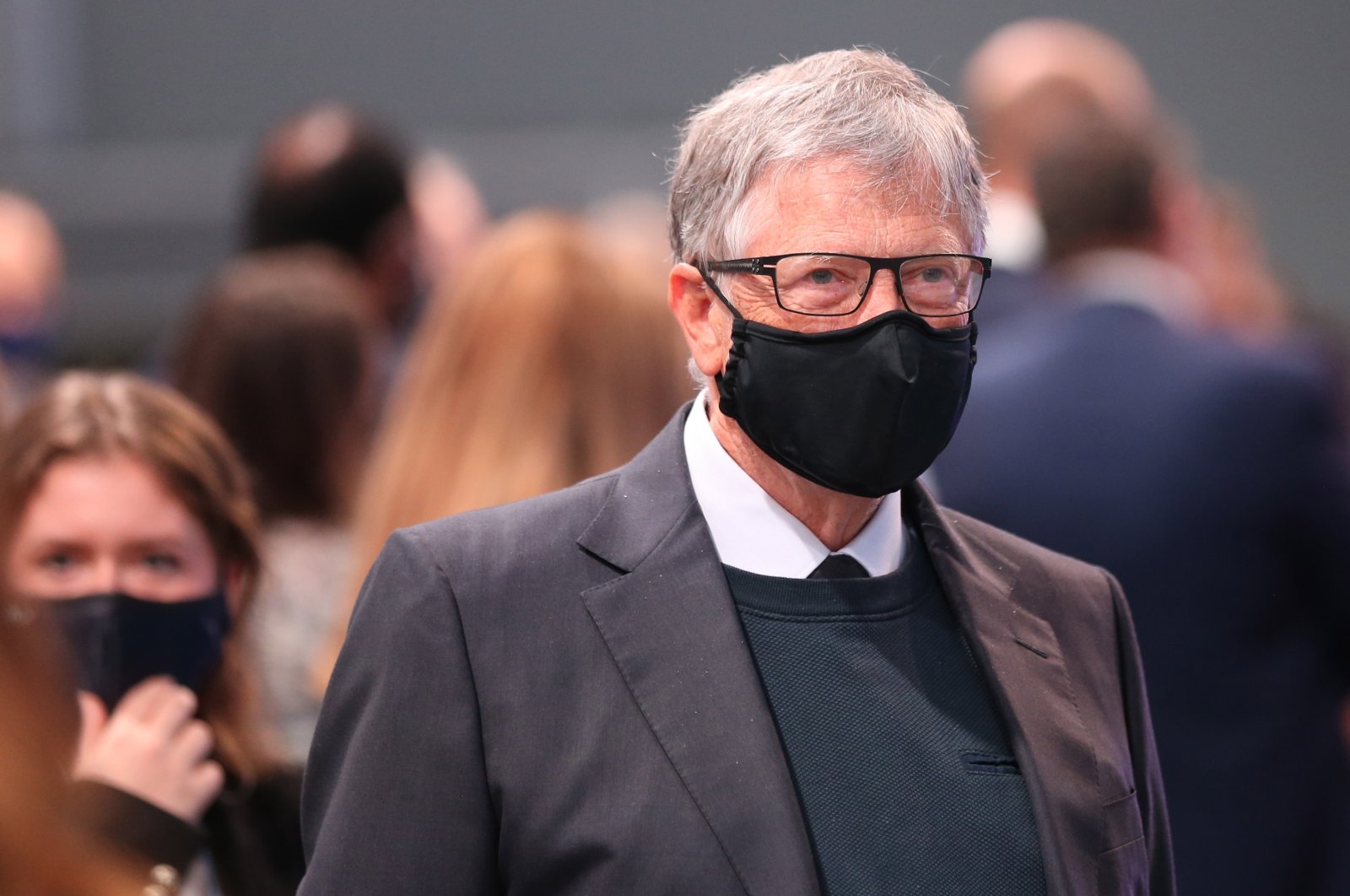 United States businessperson Bill Gates attends the United Nations Climate Change Conference (COP26) in Glasgow, Britain, Nov. 2, 2021.  (EPA Photo)