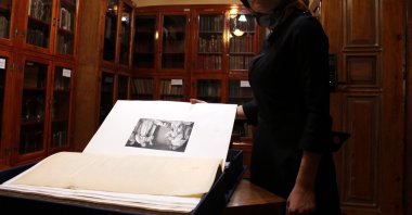 The Holy Gospels, translated from the works of French bishop and theologian Jacques-Benigne Bossuet, as seen in the Ziya Bey Library of Manuscripts, Sivas, Turkey, Nov. 10, 2021. (IHA Photo)