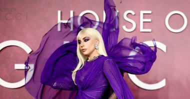 Lady Gaga arrives at the U.K. Premiere of the film "House of Gucci" at Leicester Square in London, Britain, Nov. 9, 2021. (REUTERS Photo)