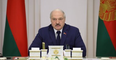 Belarusian leader Alexander Lukashenko chairs a meeting in Minsk, Belarus, Nov. 11, 2021. (Reuters Photo)