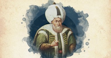 This widely used illustration painted by Konstantin Kapıdağlı shows Sultan Bayezid II, the eighth ruler of the Ottoman Empire. (Wikimedia / Edited By Büşra Öztürk – Daily Sabah)