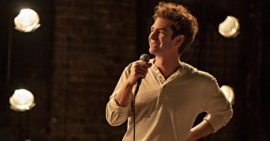 Andrew Garfield, in a scene from the film "Tick, Tick...Boom!" (Netflix via AP)