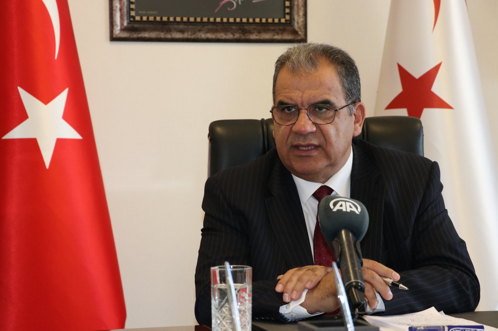 Faiz Sucuoğlu, The Turkish Republic of Northern Cyprus' new prime minister, Nov. 14, 2021. (AA Photo)