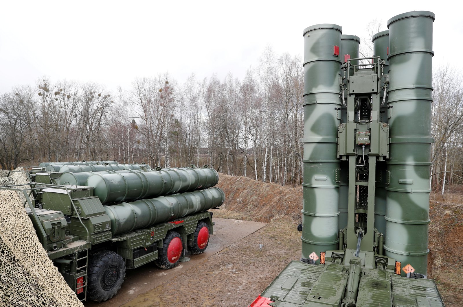 A view shows a new S-400 "Triumph" surface-to-air missile system after its deployment at a military base outside the town of Gvardeysk near Kaliningrad, Russia, March 11, 2019. (Reuters Photo)