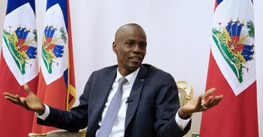 President Jovenel Moise speaks during an interview, in Port-au-Prince, Haiti, Jan. 11, 2020. (REUTERS PHOTO) 