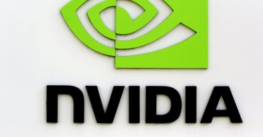 The logo of technology company NVIDIA is seen at its headquarters in Santa Clara, California, U.S., Feb. 11, 2015. (Reuters Photo)