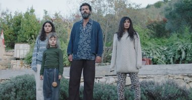 The Badri family is seen in a still shot from “Costa Brava, Lebanon.”