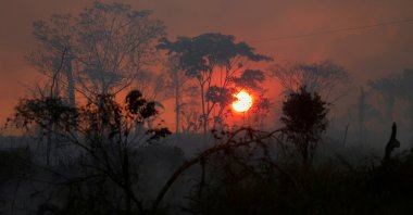 A view shows a deforested plot of Brazilian Amazon rainforest near the Transamazonica national highway, in Apui, Amazonas state, Brazil, Sept. 6, 2021. (Reuters Photo)