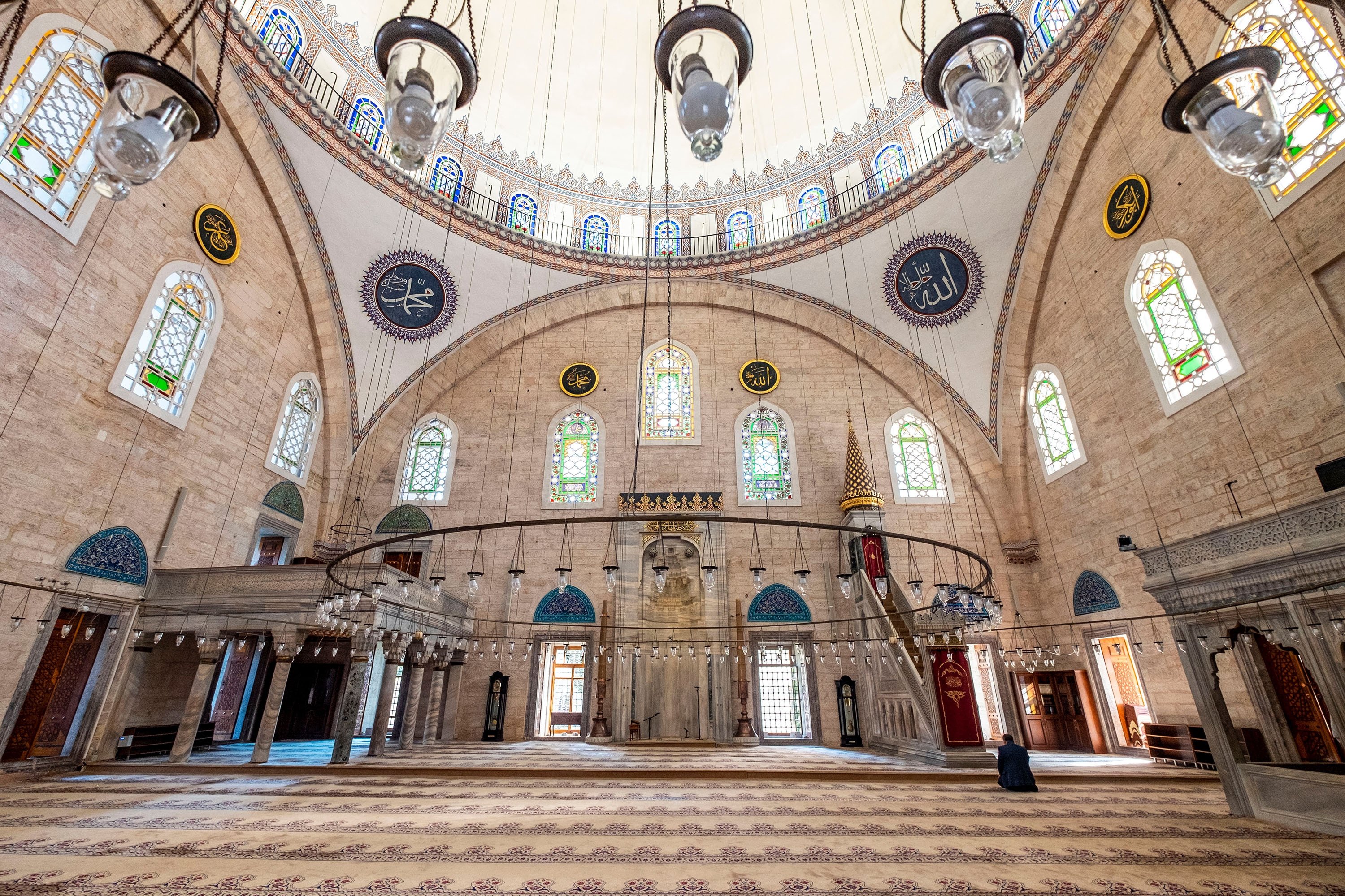 An interior view from the Yavuz Selim Mosque, Istanbul. (Shutterstock Photo) 