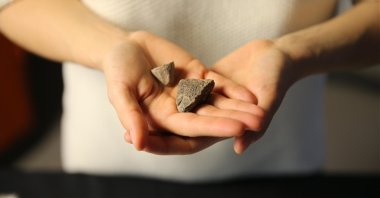 An ancient seal and a cuneiform tablet dating back over 3,000 years were unearthed in Hatay, Turkey. (AA Photo)
