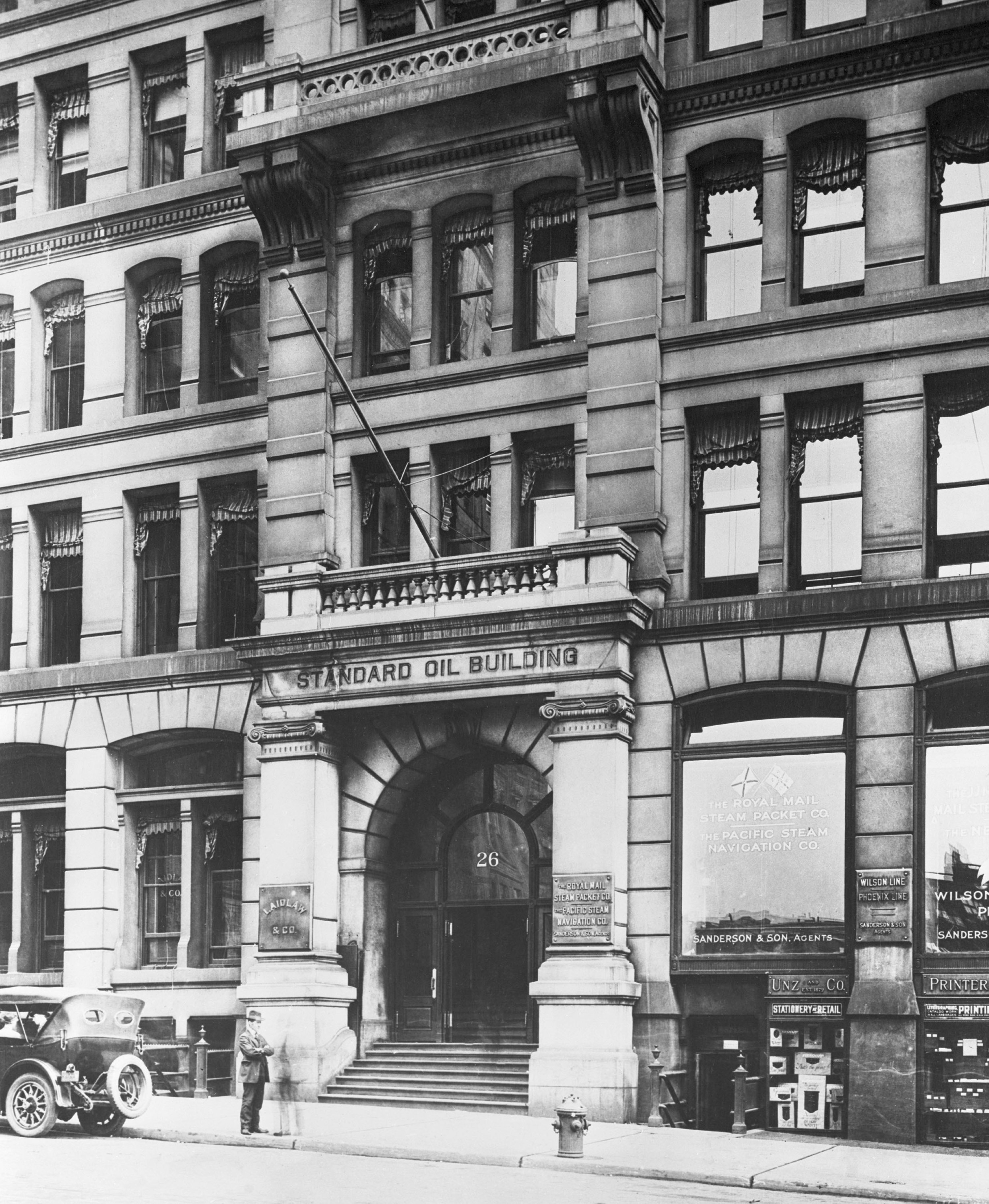 Kantor pusat Standard Oil Company, di New York, AS (Getty Images)