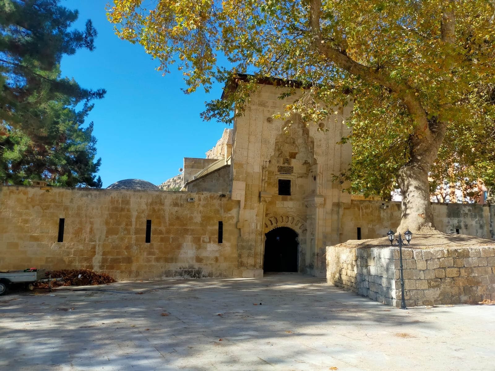The entrance of the Tol Madrassa built in 1339 in Ermenek province, Karaman, Turkey, Nov. 16, 2021. (DHA Photo)