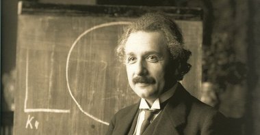 Albert Einstein photographed by Austrian photographer Ferdinand Schmutzer during a lecture in Vienna in 1921. (Wikimedia Photo)