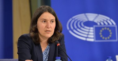 Kati Piri, the European Parliament&#039;s former Turkey rapporteur, speaks during a meeting, Feb. 16, 2016. (AA Photo)