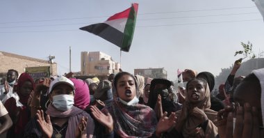 Sudanese protesters demonstrate against the military coup that ousted the government in Khartoum, Sudan, Nov. 17, 2021. (AP File Photo)