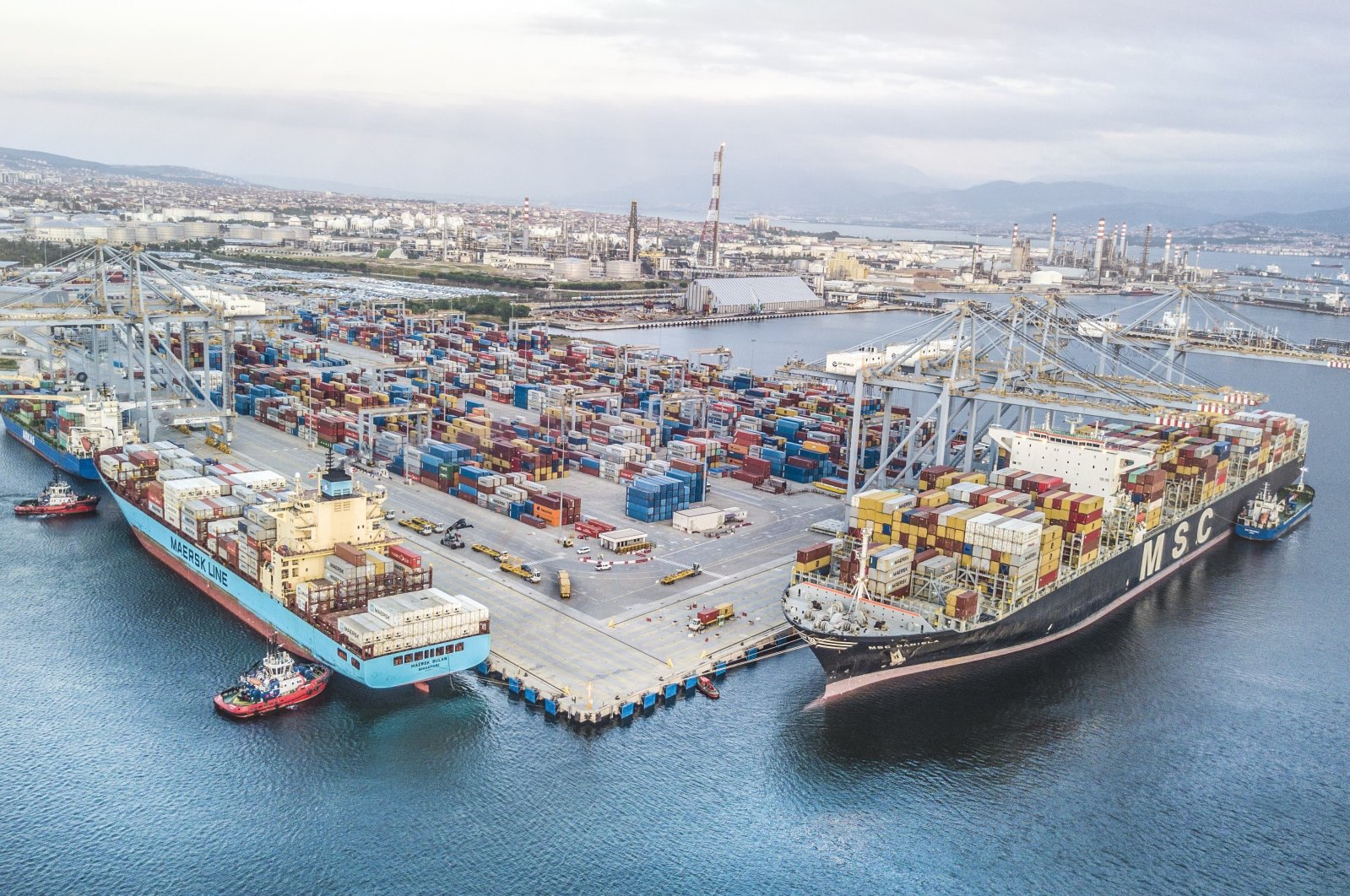 Containers are seen at the DP World Yarımca port, northwestern Kocaeli province, Turkey, Feb. 8, 2019. (Courtesy of DP World Yarımca)