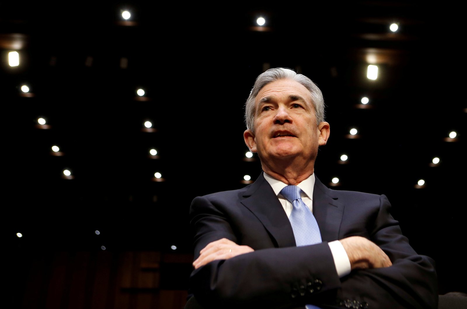Jerome Powell waits to testify before the Senate Banking, Housing and Urban Affairs Committee on his nomination to become chair of the U.S. Federal Reserve in Washington, U.S., Nov. 28, 2017. (Reuters Photo)